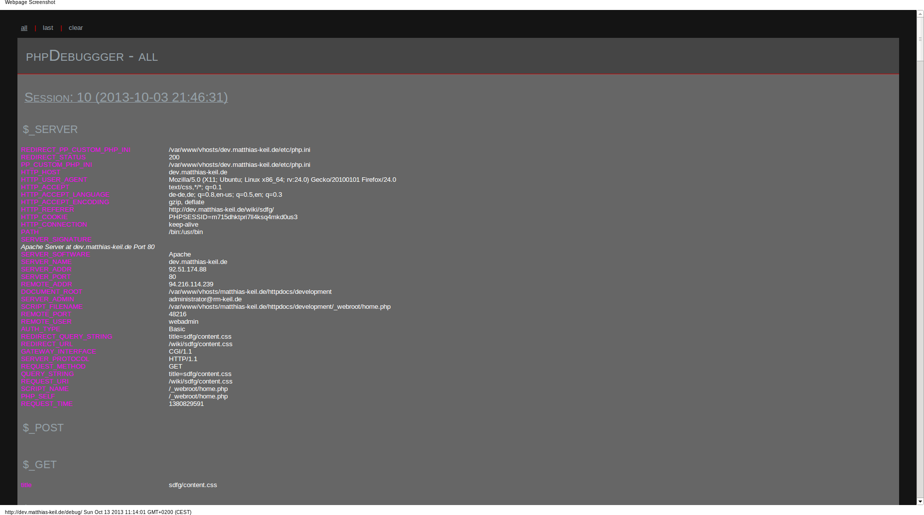 phpDebugger